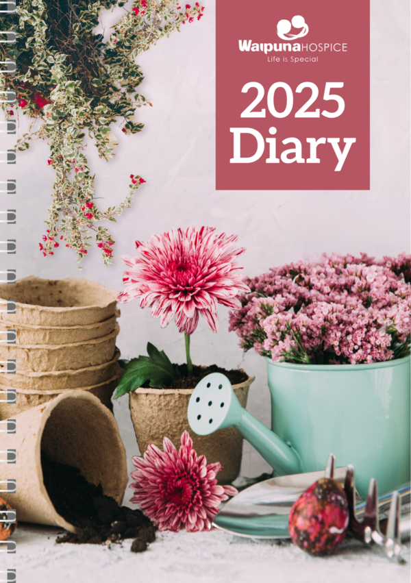 Waipuna Hospice 2025 diary front cover